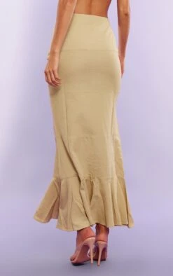 Jupe Sirène Longue En Effet Lin Vert Sauge Détail Coutures -Logic || Zero Soldes Magasin e2a4ab672c5eab4bd9548c9f167c7efcfed98ba8 cnd6567 3