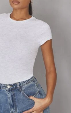 T-shirt Ajusté Basique Gris Chiné En Coton Biologique -Logic || Zero Soldes Magasin e68cfdaa5dea53c4237c561b20e7bec539a28c49 cms8180 4