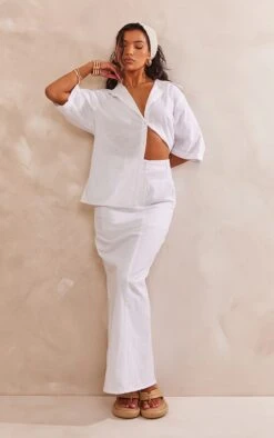 Chemise Oversize Blanche En Maille Tissée à épaules Carrées -Logic || Zero Soldes Magasin ee0a7abdf0eb39db4b66b99c4e3d7f735b1f9c73 cnd4581 3