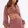 Chemise Courte Tissée Marron à Nouer Sur La Taille -Logic || Zero Soldes Magasin f00a756e5612a2393f96801dc1ed984302267197 cnd1459 1