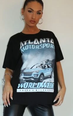 T-shirt Noir à Imprimé Atlanta Motorsport Worldwide -Logic || Zero Soldes Magasin f09cb9d3226c782ac5379e2377db30979de8c2c7 CMP1621 4