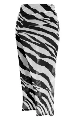 Jupe Longue En Mesh Dévoré Imprimé Zébré à Fente Sur La Cuisse -Logic || Zero Soldes Magasin f212ceee9eda807b7b3021a1b6012ffb5f15b420 cnd8249 5