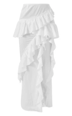 Jupe Longue Fendue Blanche à Volants -Logic || Zero Soldes Magasin f26cb916ef8d0e6e7526116c41c3f5cddb58f8e2 cnd6616 5