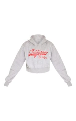 Hoodie Gris Zippé Imprimé California -Logic || Zero Soldes Magasin f3b435a03306bb1fa1b1e883e90ae5a43211be7a cne5969 5