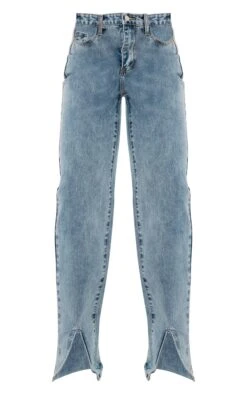 Jean Droit Long Bleu Clair Délavé à Ourlet Fendu Devant -Logic || Zero Soldes Magasin fa79e69f7cbae2dc088890ed9a6ee9be6bba28e4 cmt2129 5