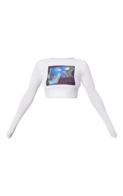 Logic T-shirt Blanc Imprimé Corps à Manches Longues -Logic || Zero Soldes Magasin fc2ffe14a9b99c490c695d9728c9a41242fd5dab cnb9015 5